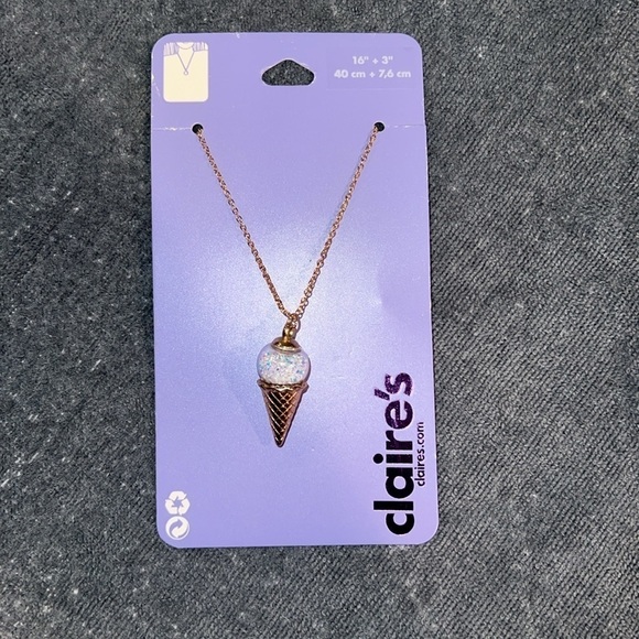 Claire's "Ice Cream Cone" Necklace - Picture 3 of 6
